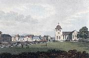 John William Edy Christiania great Church oil painting on canvas